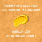 Crema Facial Antirrugie con Cúrcuma y Vitamina E – Hidratante y Regeneradora con Mantequilla de Karité – Anti-Envejecimiento para Piel Seca y Grasa – Hombres y Mujeres – 50ml