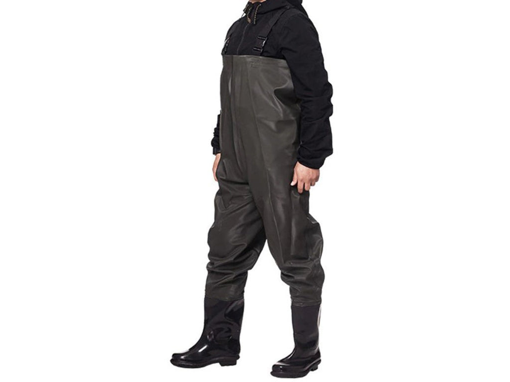 Botas de Vadeo Impermeables para Pesca, Botas de PVC Duraderas para Pesca y Trabajo en Agua, Vadeo con Correas Ajustables, Vadeo Protector con Suela Antideslizante, Alta Resistencia a Daños Mecánicos, Vadeo Profesional para Pesca y Nadar, Botas Cómodas pa