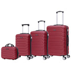 Conjunto de Maletas de Viaje Elegantes: Carcasa Ligera de Abs, Cerradura Numérica, 4 Ruedas Giratorias 360, Asa Telescpica de Aluminio Alloy Juego de Maletas Set Trolley Maleta Cabina ( 8002 NEW)