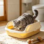 Arena sanitaria para gatos de tofu | 3 bolsas | 6 litros por bolsa | Absorción rápida | Forma grumos rápidamente | Desodoriza eficazmente | Sin polvo | Gránulos finos