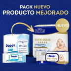 Toallitas Dodot Aqua Pure Para Bebé. 672 Toallitas - 14 Pack De 48 Unidades. Ayuda A Restaurar El PH Natural De La Piel, 99% Agua, Sin plástico. Toallitas doodot Aqua Pure