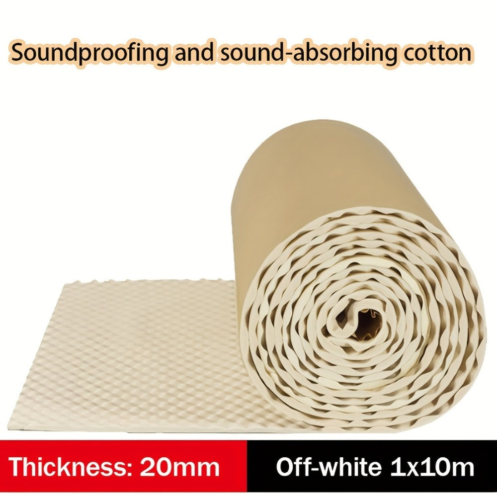 Panel de Espuma Insonorizante, Almohadilla Acústica de Alta Densidad, Panel de Pared Insonorizado Autoadhesivo Tipo Cartón de Huevos, 15 mm de Grosor, Adecuado para Conductos de HVAC
