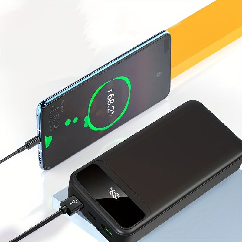 Batería externa | PD66W Carga Súper Rápida, Batería Portátil de Alta Capacidad 50000mAh, Pantalla LED de Energía/Puertos de Salida Rápida Dobles