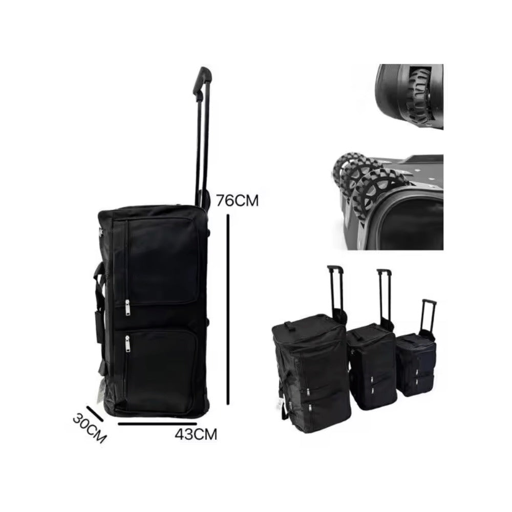 Bolso con ruedas Oxford , Maleta ultraligera de gran capacidad para equipaje rodante de 32/40 pulgadas, Maleta de viaje para estudiantes, viajeros, profesionales.