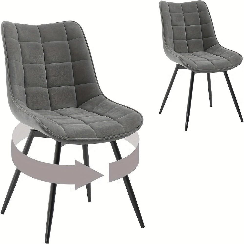 2 sillas de comedor, silla giratoria, silla de cocina, silla de sala de estar, sillón con respaldo, asiento de terciopelo, para cocina, sala de estar, sala de estar