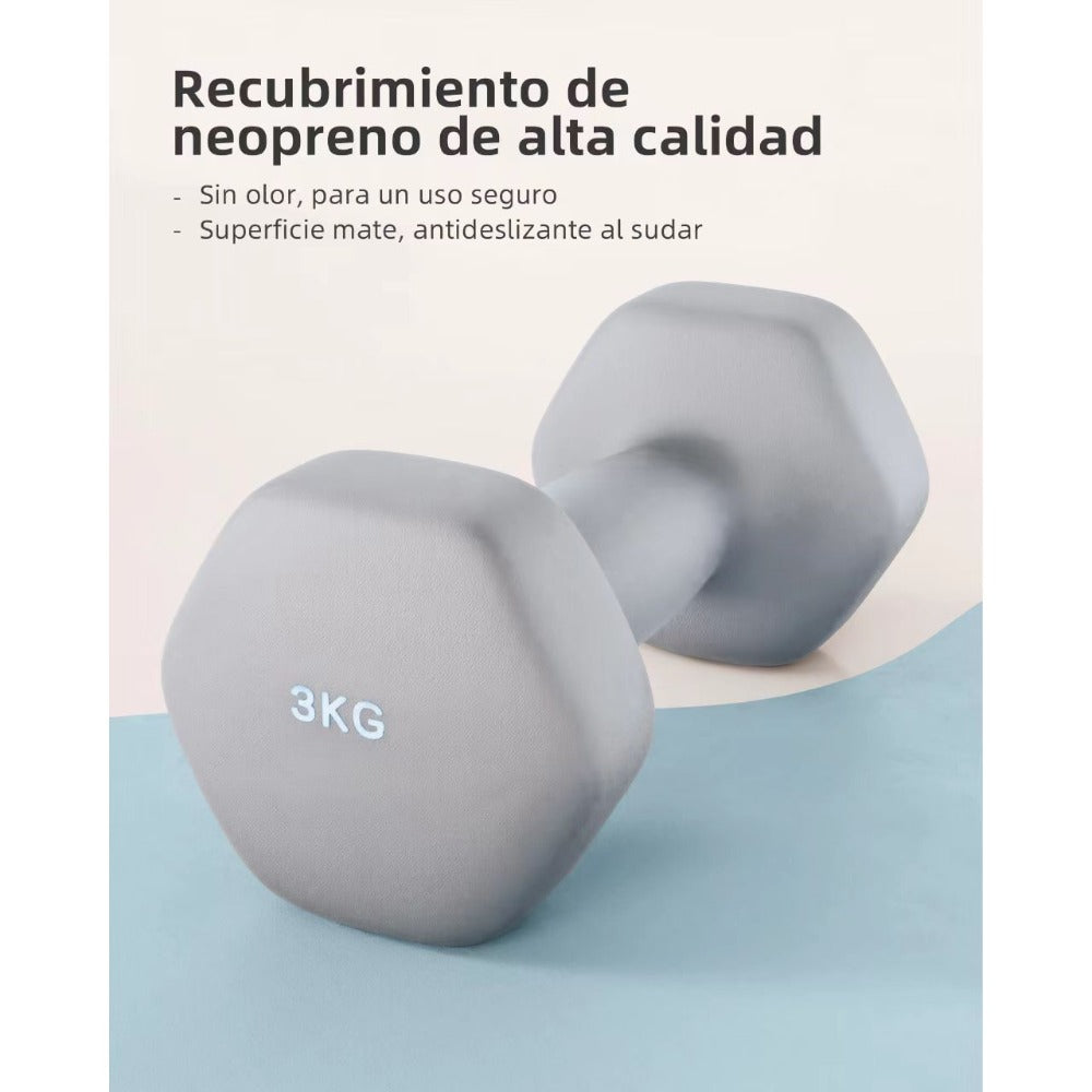2 piezas - mancuernas de mango curvo ergonómico 0,5 kg / 1 kg / 1,5 kg / 2 kg / 3 kg / 4 kg / 5 kg / 6 kg un par de equipos de entrenamiento de peso de fitness de gimnasio doméstico no deslizante equipo de entrenamiento de yoga gris para hombres y mujeres