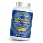 Bisglicinato de magnesio con vitamina B6 - Suplemento hecho en Italia - Complejo prémium