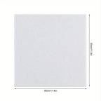 18 piezas de paneles acústicos de 9 mm, autoadhesivos, paneles insonorizantes de fibra de poliéster para sala de estar, oficina, sala de juegos, KTV, cine, dormitorio, 30 x 30 cm (blanco)