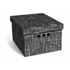 Caja de almacenamiento decorativa de cartón, 1 pieza, con estampado, para ropa, artículos pequeños, documentos, ideal para hogar, oficina o armario, dimensiones: 35x26.3x18.6 cm