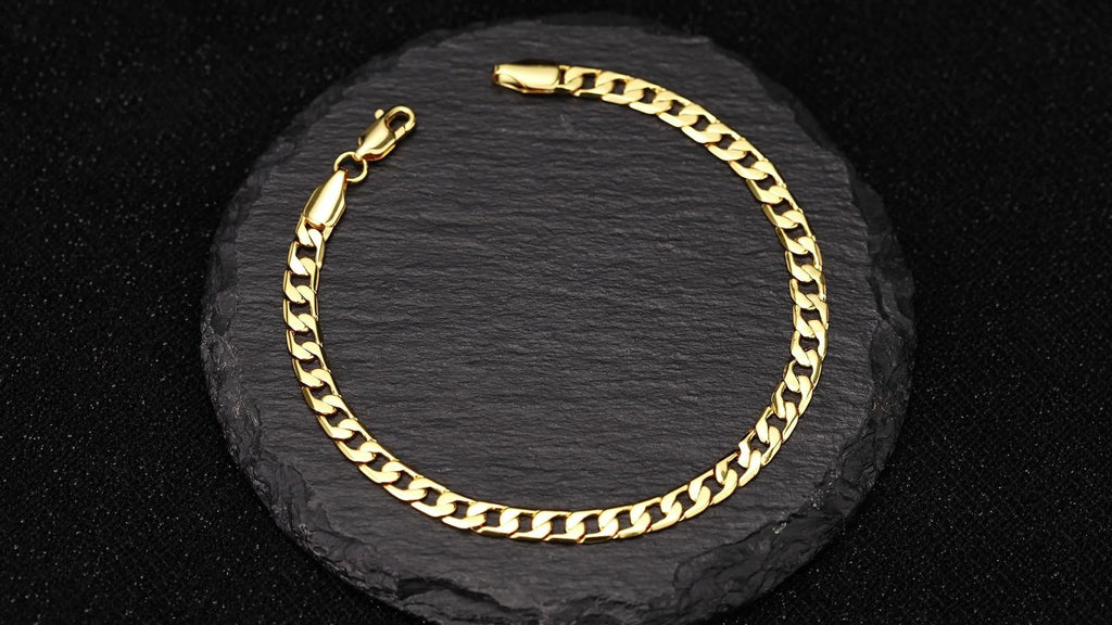 Pulsera Cubana para Hombre de Plata 925, 5 mm de Ancho, Apta para la Piel y Hipoalergénica, Ideal como Regalo para Halloween, Navidad y San Valentín, Viene con una Exquisita Caja de Regalo