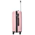 Maleta Rígida Grande XL, Aprox. 75X47X27 Cm O 66X42X24 Cm O Maleta de Cabina 56X38X22 Cm O 55X38X20 Cm / 18" 20" 24" 28" / ABS+, Asa Telescópica Ajustable, 4 Ruedas de 360°, Cerradura con Código, Equipaje de Mano en Colores Oro Rosa / Champán / Amarillo /