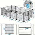 Barraza Compacta para Mascotas Pequeñas - Fácil de Instalar, Recinto Robusto y Expandible con Entrada para Uso Interior/Exterior - Ideal para Cachorros, Conejitos, Gatitos y Más
