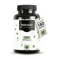 Cápsulas de Shilajit con Ácido Húmico y Minerales Traza – 1300 Mg por Dosis – 180 Cápsulas Veganas – Suplemento de Mumijo Shilajit para Adultos