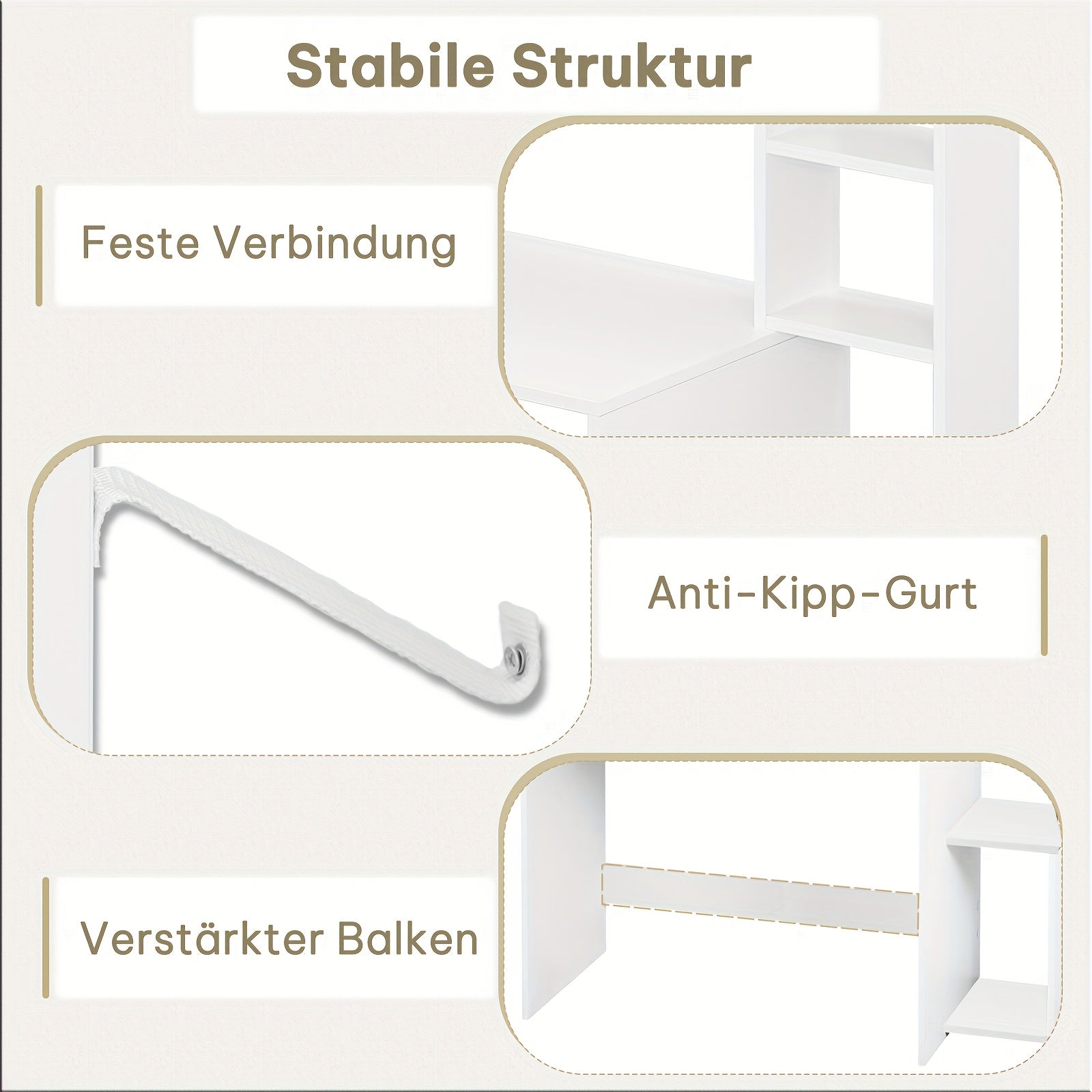 Escritorio | 1pc Escritorio de Oficina, Mesa para Computadora con Estantes, Estantería de 5 Niveles, Roble Blanco, Mesa de Juegos con Espacio de