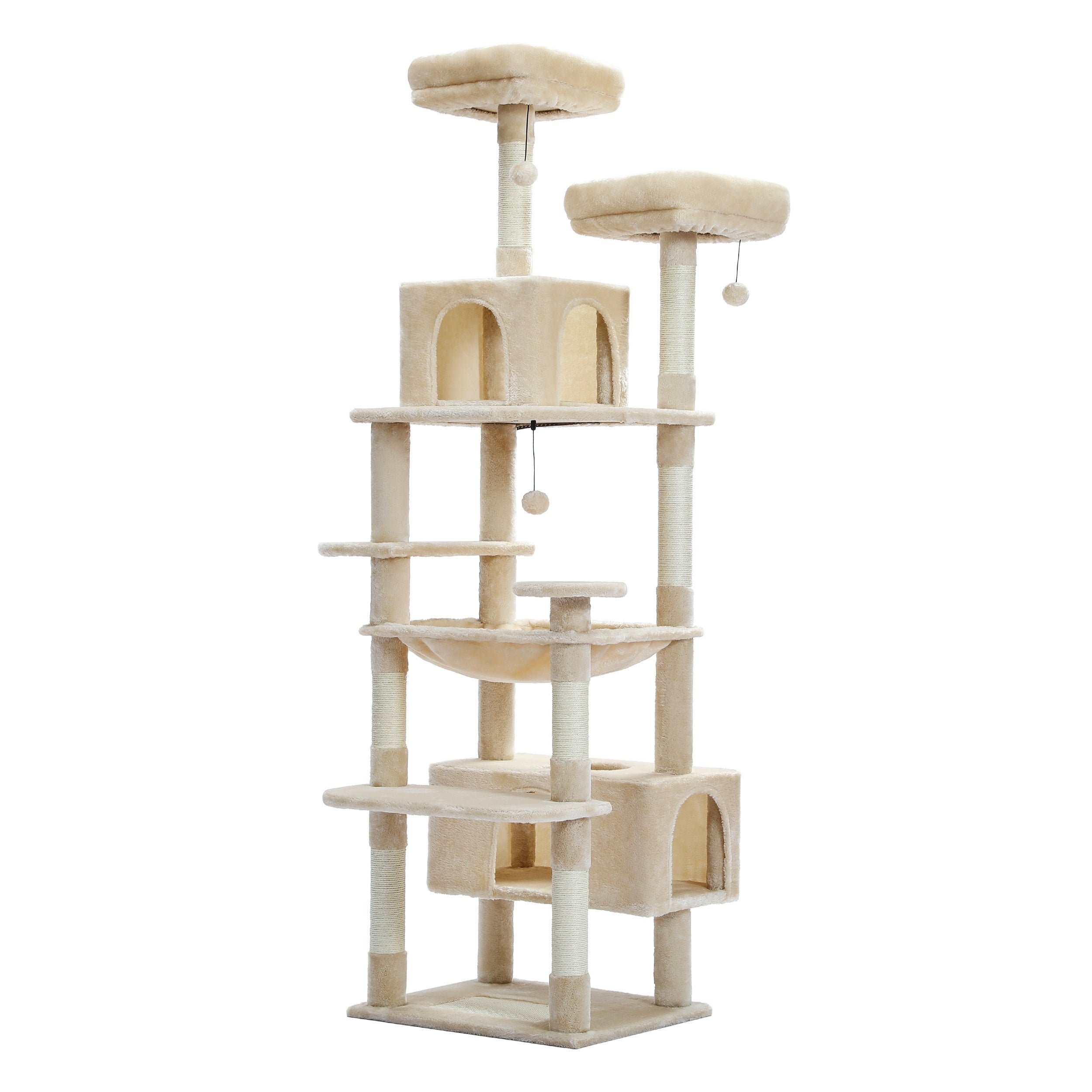 Árbol rascador para gatos 184 cm | Juego descanso escalada y cuidado de uñas