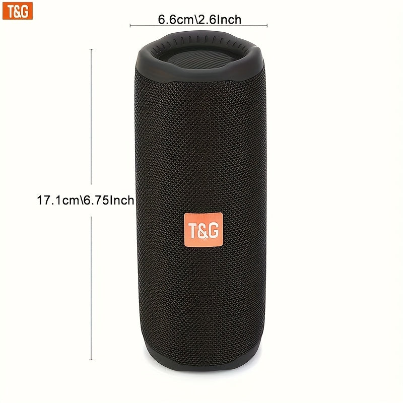 Altavoz Bluetooth | Altavoz sin varillas T&G TG365 con luz LED, altavoz sin varillas portátil, IPX4, micrófono incorporado, compatible con cable