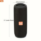 Altavoz Bluetooth | Altavoz sin varillas T&G TG365 con luz LED, altavoz sin varillas portátil, IPX4, micrófono incorporado, compatible con cable