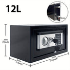 Caja Fuerte para Muebles con Gabinete de Acero, Incluye Cerradura y Llaves, con Puerta de Acero Colgante, Caja Fuerte de Pared para Seguridad