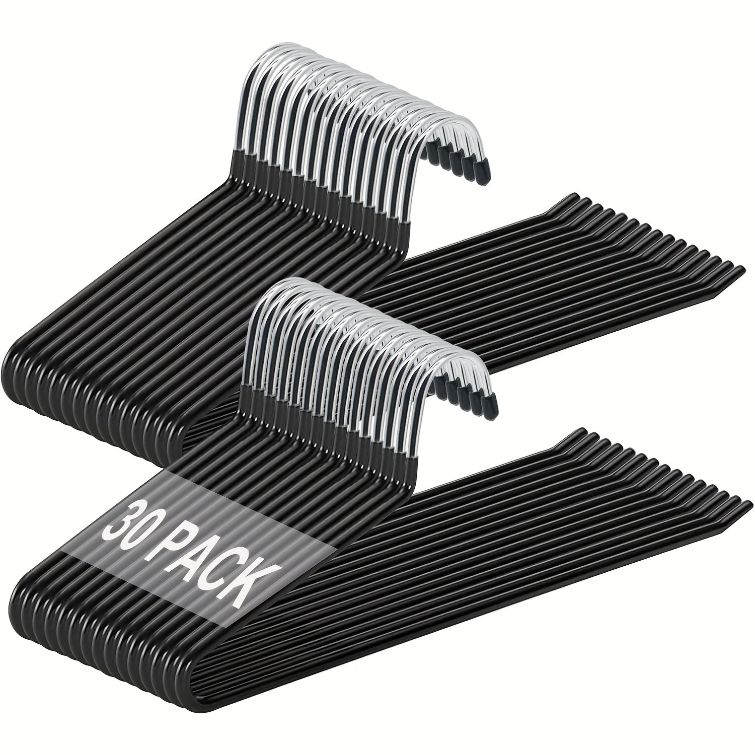 Perchas para ropa | 30 piezas de perchas para pantalones de metal dorado, perchas para pantalones de extremo abierto, almacenamiento de ropa