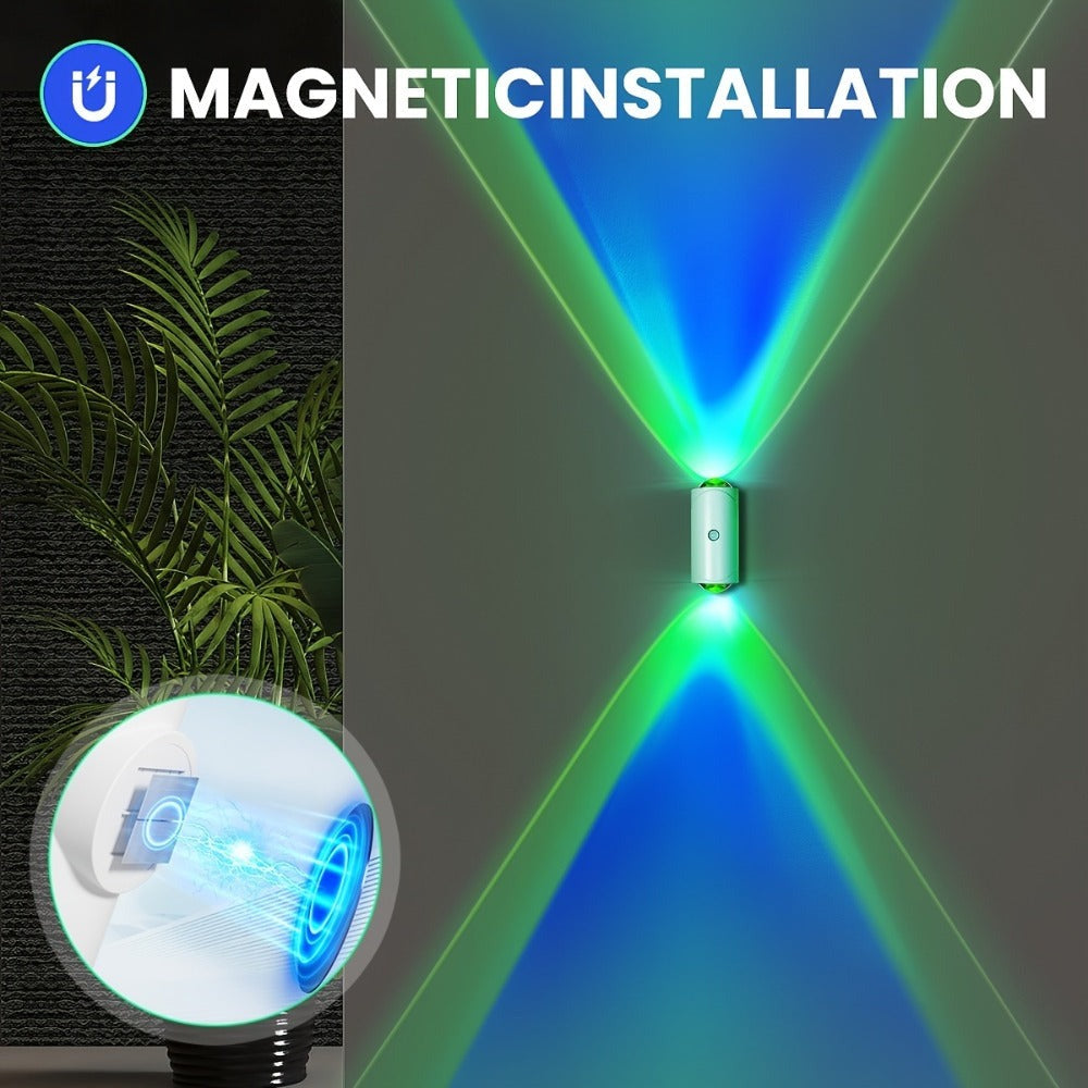 1pc O 2pcs O 4pcs Luz Nocturna con Sensor de Inducción RGB con Cable USB, Batería Grande de 1500Mah, Modo de Luz Constante e Inducción, Utilizada para Interiores, Cocina, Dormitorio, Escaleras, Etc.
