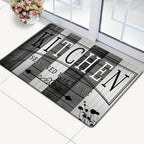 1 alfombra de cocina antideslizante premium - Alfombra de piso de poliéster duradera para cocina - Alfombra de pasillo, baño y cocina lavable y fácil de limpiar, accesorios de cocina - Decoración del hogar