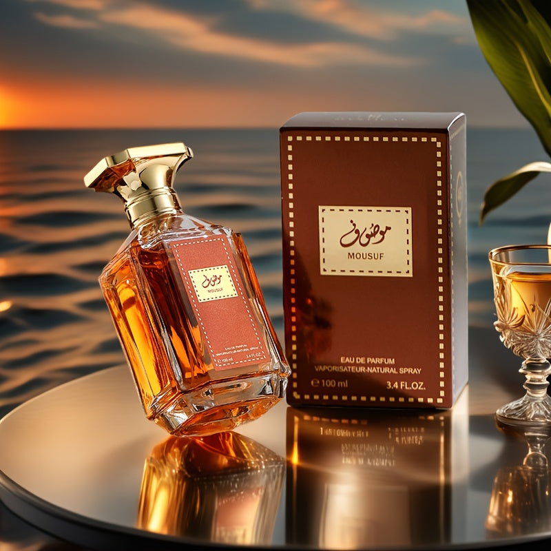 Perfume para Hombres de 100ml - Fragancia Amaderada a Sándalo y Ámbar, Eau De Parfüm Duradero con Fórmula Alcohólica, ¡Regalos Elegante! Para Uso Diario o Ocasiones especiales