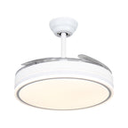 Ventilador de techo con Blanco en 3 Temperaturas de con Mando a Distancia -Motor DC Eficiente y Silencioso, 3 tonalidades, aspas desplegables retráctiles, 6 velocidades, control remoto, memoria, temporizador, silencioso y bajo consumo.