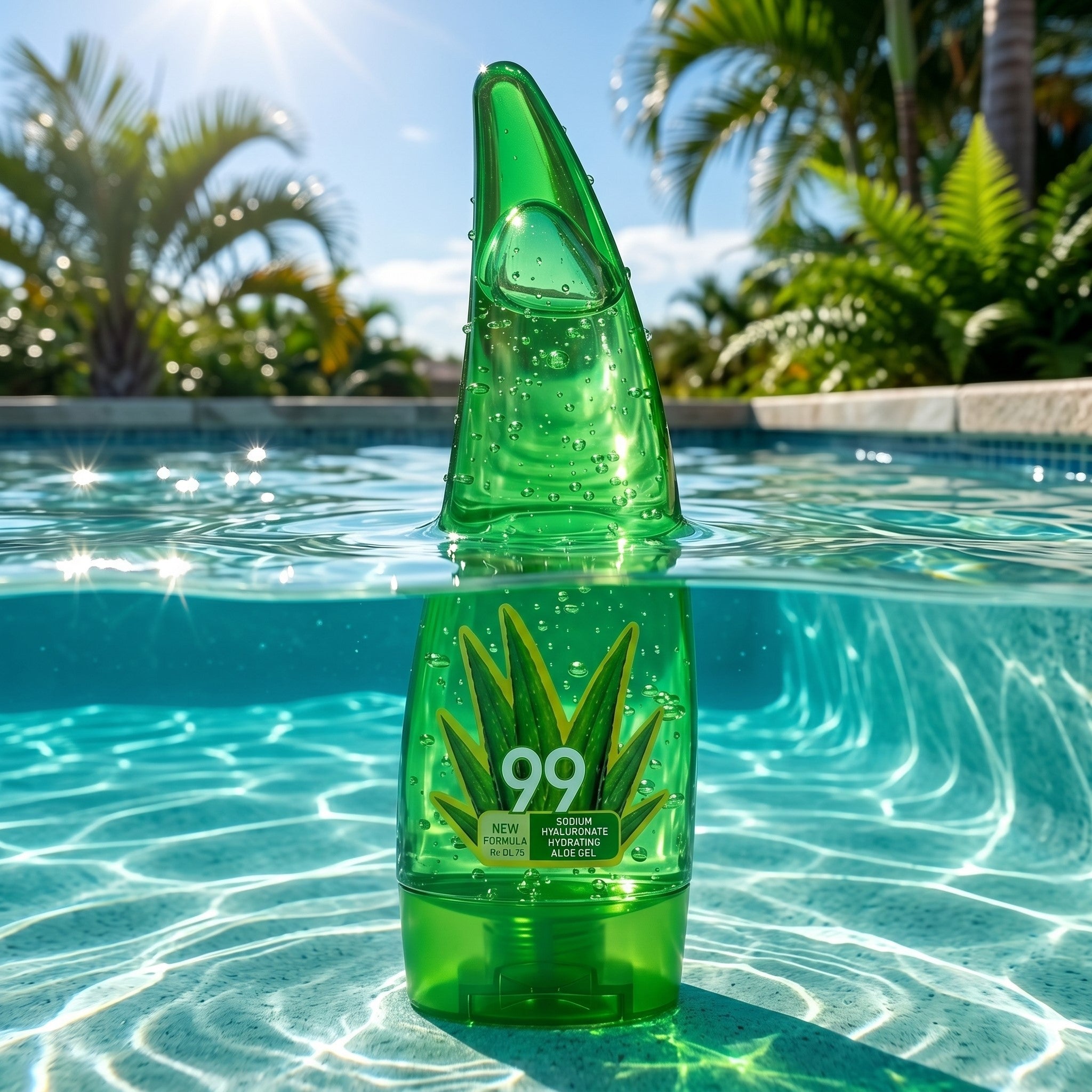 Gel de Aloe Vera 99% de 120 g, Cuidado de la Piel Hidratante Profundo y Calmante, Botella Bonita con Forma de Hoja, Crema Facial Diaria y Loción Corporal