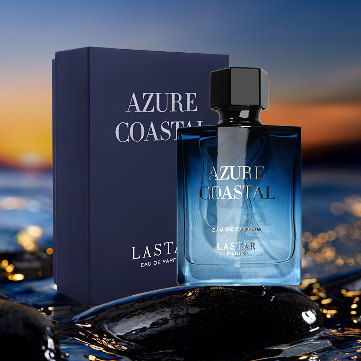 Colonia para Hombres Ocean, Fragancia Exclusiva de Océano, La Combinación Perfecta de Brisa Marina Fresca y Aroma de Madera, Ideal para Citas y Uso Diario, Muestra el Encanto Profundo del Hombre, Frescura Duradera, Caja de Regalo, Excelente Regalo para el