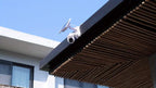 Cámara de seguridad 4G 4MP con energía solar [Sin conexión Wifi] con batería grande de 10000Mah, PTZ de 360°, visión nocturna a color, detección humanoid de IA, alarma de luz y sonido, audio bidireccional, almacenamiento en la nube/local, adecuada para pa