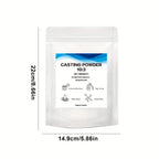 LEQU Polvo de Resina para Fundición 500G, Kit de Fundición para Principiantes de Resina de Curado Rápido, Tiempo de Desmoldado de 20-30 Minutos, Polvo de Yeso Activado con Agua Fácil de Mezclar para Manualidades, Esculturas, Fabricación de Moldes de Arte