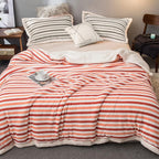 Manta franela de sherpa para Sofá y Cama, Gruesa y Suave, 100% Poliéster - Variedad de Tamaño y Colores - Apto para Todo el Año - Mantenimiento Fácil