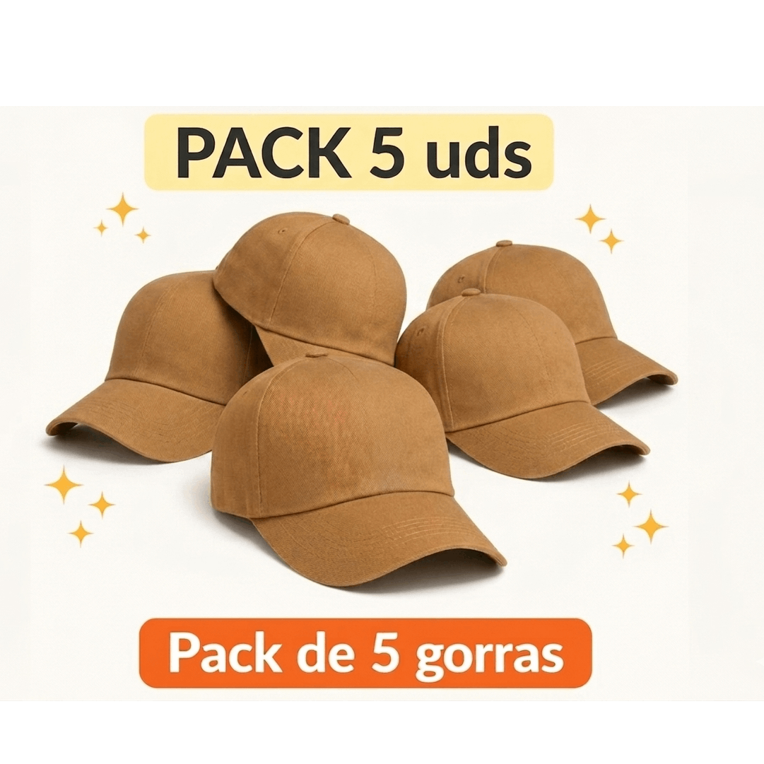 PACK DE 5 GORRAS