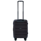 Maleta rígida de 20", aproximadamente 55 x 40 x 20 cm / Color negro / Equipaje resistente a daños con mango telescópico / 4 ruedas giratorias dobles de 360° / Candado de combinación / Asas laterales y superiores de HAWFINCH