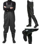 Botas de Vadeo Impermeables para Pesca, Botas de PVC Duraderas para Pesca y Trabajo en Agua, Vadeo con Correas Ajustables, Vadeo Protector con Suela Antideslizante, Alta Resistencia a Daños Mecánicos, Vadeo Profesional para Pesca y Nadar, Botas Cómodas pa