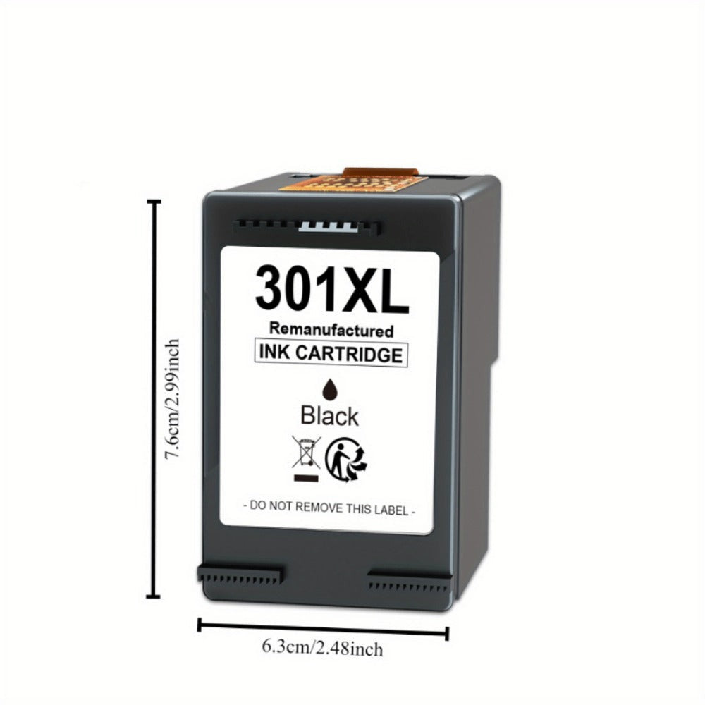 Reemplazo de cartucho de tinta 301XL negro y de tres colores para HP 301XL Funciona con HP DeskJet 1000 1050 1055 1056 1510 1513 1517 2000 2050 2510 2540 OfficeJet 2620 2622 Envy 4500 4502 5530 5532 Impresora, paquete de 2
