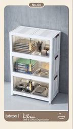 Armario plegable de almacenamiento con ruedas 88 cm plegable | Oficina, cocina y dormitorio