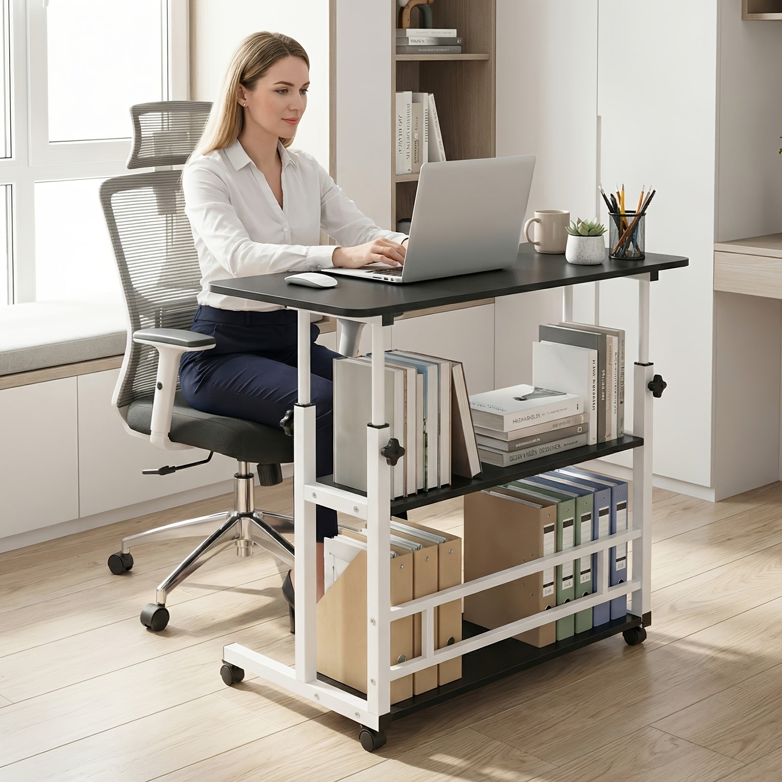 Escritorio para teletrabajo y estudio | 80Cm y Ajustable