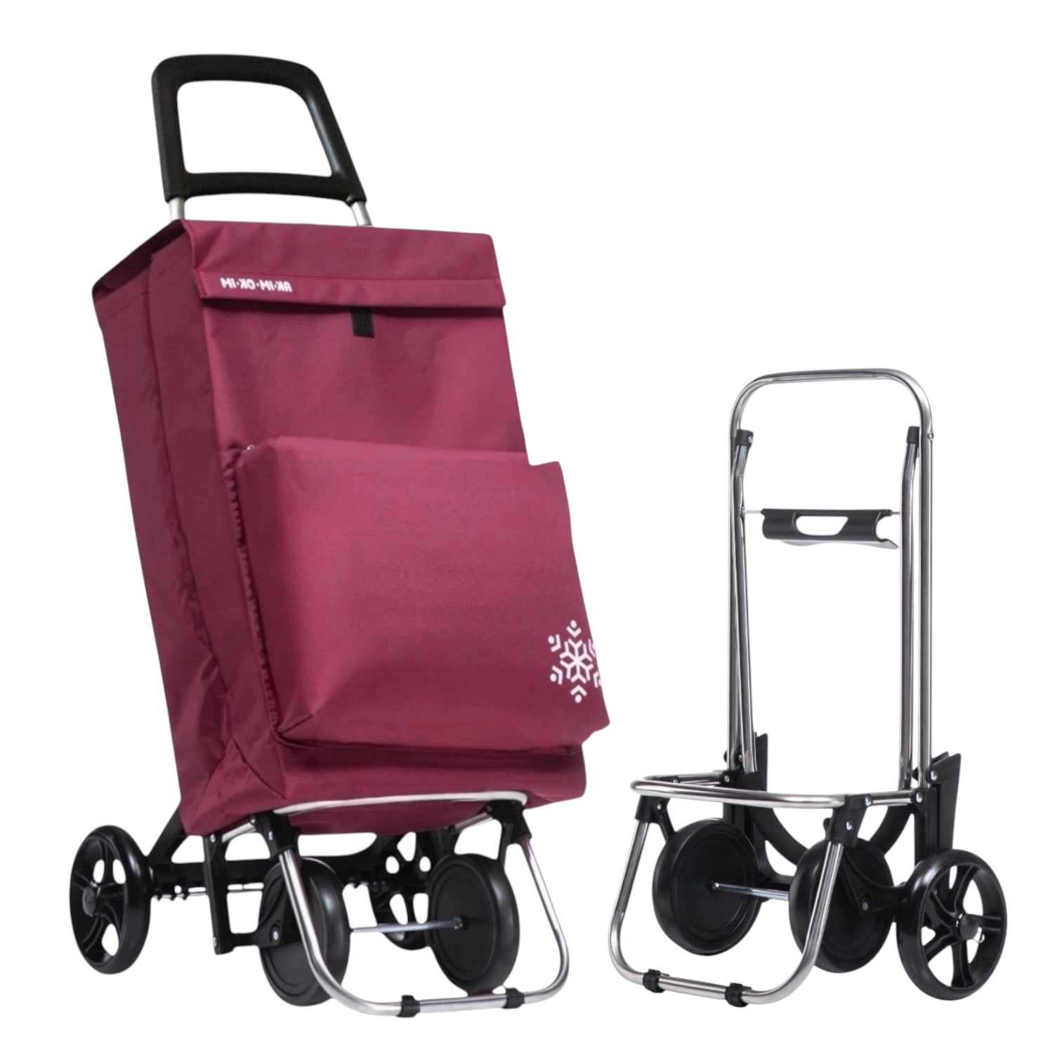 Carrito de Compra Plegable con Bolsa Térmica \Impermeable y 4 Ruedas,Ligero, 94x44x38cm,40 litros,Resistente y Reutilizable,Carro de Compra Plegable, 4 Ruedas de Alta Resistencia,Carro Compra. (COMPRA-002)
