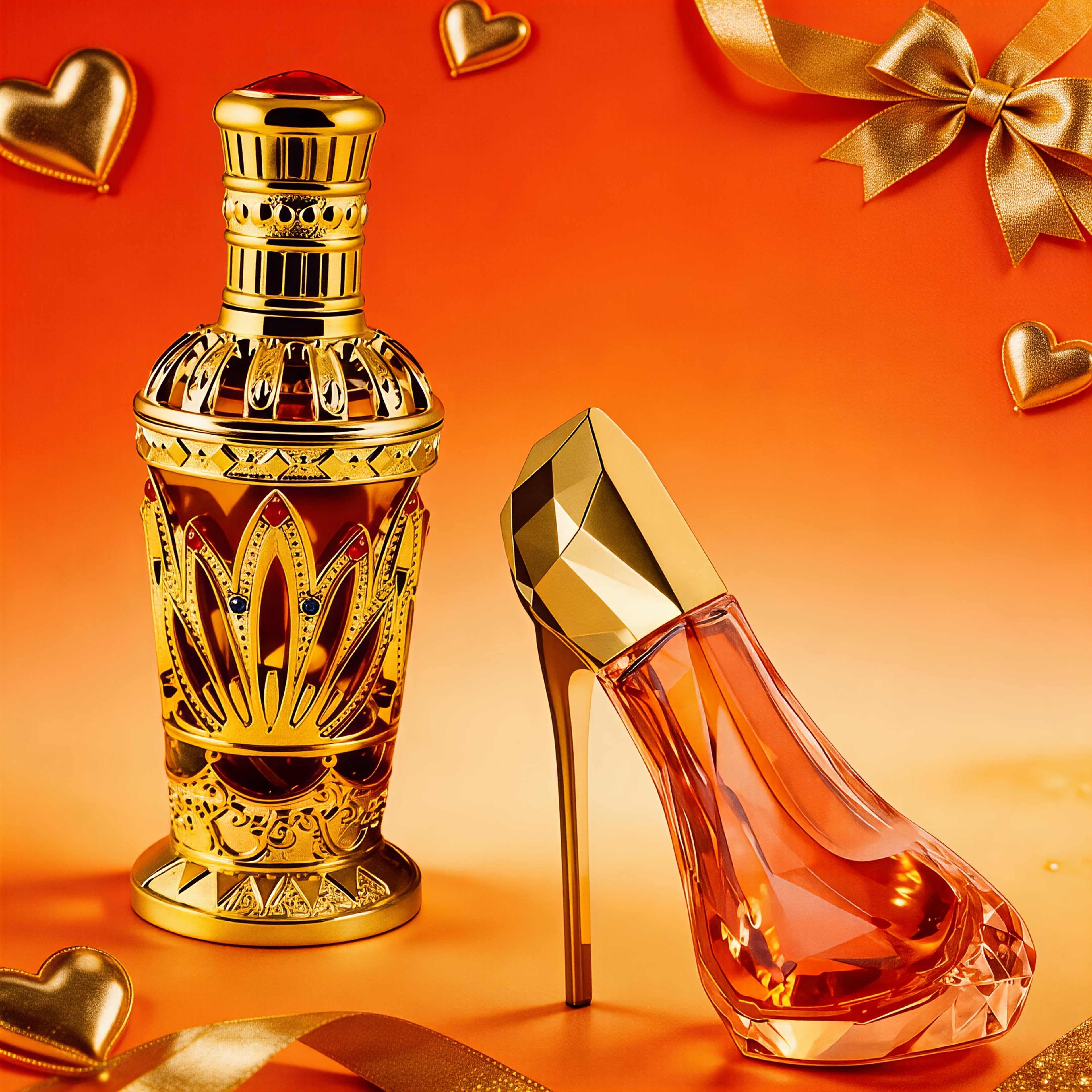 Set de regalo de perfume de 2 piezas para hombre y mujer | Perfume EDP para hombre de 90 ml con aroma oceánico amaderado a sándalo + Perfume para mujer de 30 ml con aroma picante floral afrutado Tacón Alto | Duradero, perfecto para el Día de San Valentín