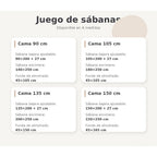 Juego de sábanas de microfibra 3 piezas, fino, suave, perfecto para verano, tamaño de 90/ 105/ 135/ 150