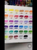 Rotulador de 72 colores con punta de pincel suave para roca, madera, lienzo, piedra, vidrio y cerámica - Punta no compactante para una aplicación suave - Perfecto para manualidades, regalos navideños y proyectos de arte, Arte P