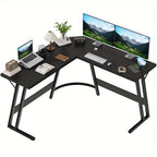 Escritorio | Escritorio de Juegos en Forma de L DEVOKO - 120x120x75 cm, Escritorio de Esquina Grande para PC, Ideal para Juegos, Oficina y