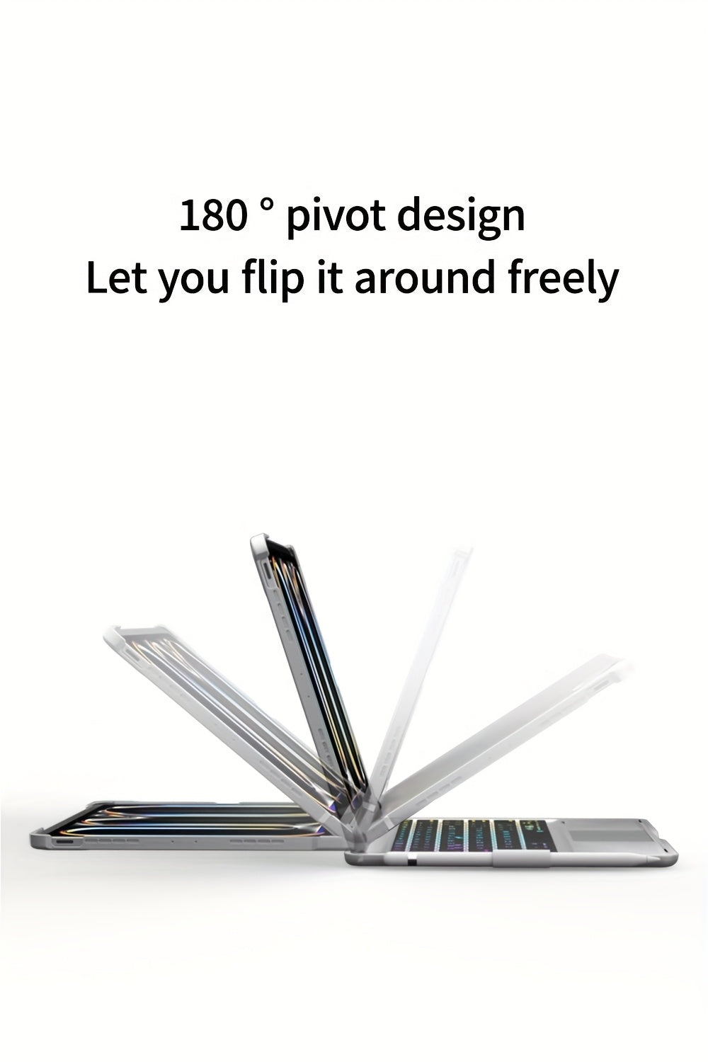 Funda giratoria con teclado para iPad | Trabajo, estudio y protección