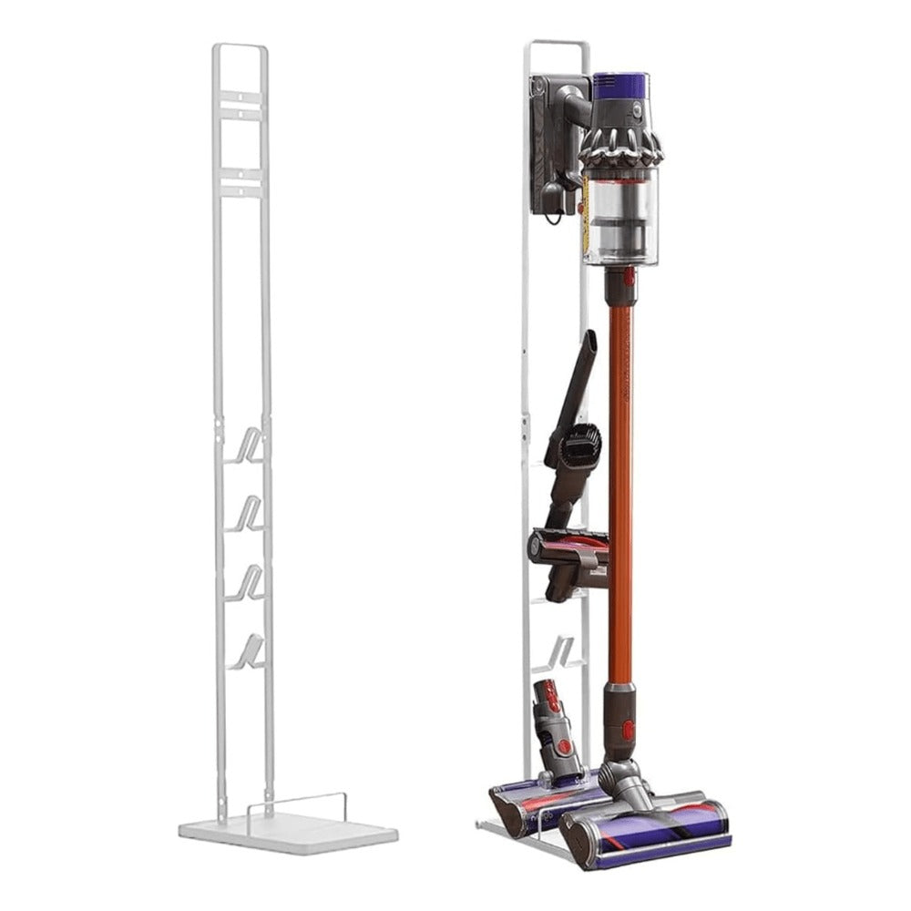 Soporte de Aspiradora Compatible con Dyson V15 V12 V11 V10 V8 V7 V6 - DC58/ DC59/ DC62/ DC74 - Organizador de Almacenamiento de Suelo Sin perforar la Pared.