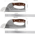 2 Piezas de Cuchillos de Cocina Ahorradores de Esfuerzo, Juego de Cuchillos de Chef Afilados de Alta Calidad, Cuchillo de Carnicero, para Picar Verduras, Pollo, Masa, Adecuado para Cocina, Restaurante, Utensilios de Cocina, Accesorios, Herramientas de Coc