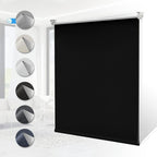 1pc Persiana Enrollable para Sombra, Opacante, Tela de Triple Capa con Recubrimiento Plateado para Reflexión Solar, Sin Necesidad de Taladrar, Ancho Opcional = Ancho de la Tela + 4cm