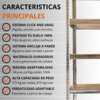 Estantería Metálica Galvanizada Nyana Home 875kg 5 Baldas 180x90x40cm
