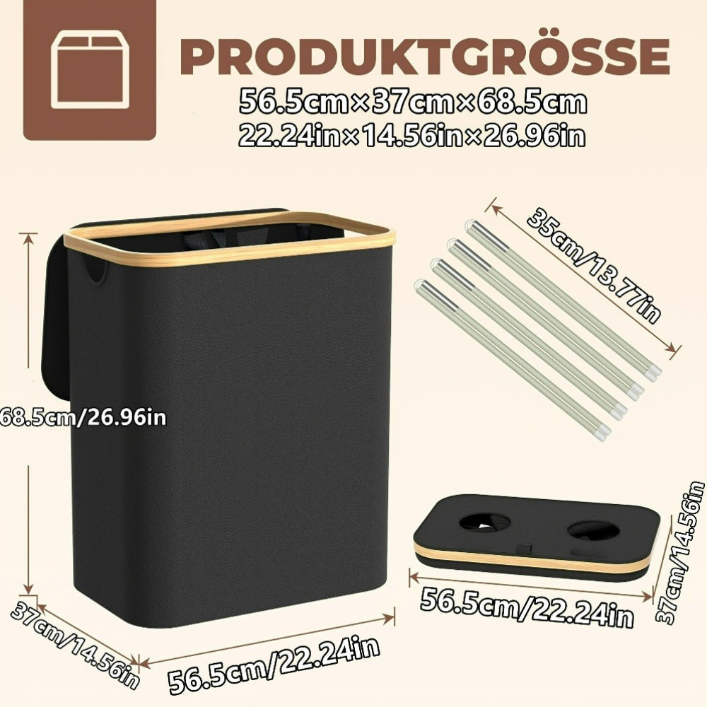 Recogedor de Botellas Plegable de Nylon Oxford 600D para Interior y Exterior, Cubo de Basura, Capacidad de 100L, Resistente al Desgarro y Lavable, Incluye Bolsas XXL, Puede Recoger Aproximadamente 35 Botellas, Ideal para Uso Doméstico, Almacenamiento en C
