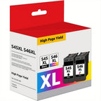Cartuchos de Impresora PG-545XL CL-546XL para Canon 545 546 XL Multipack de Repuesto para Pixma MX495 TR4550 TS3150 TR4551 MG3050 MG2555s MX490 TS3151 MG2550s TS3350 MG2950 MG29500 S MG3051, Paquete de 2